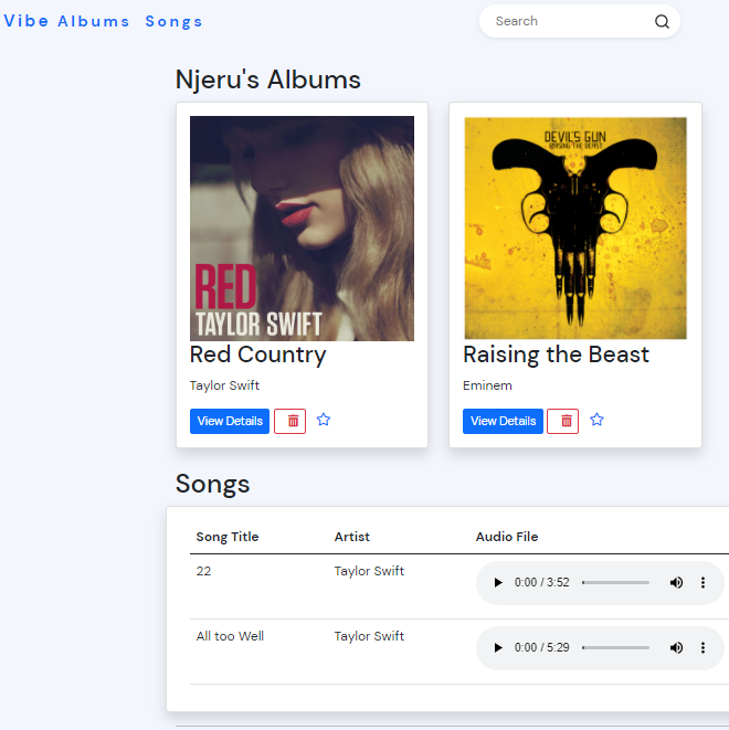 Music Web App